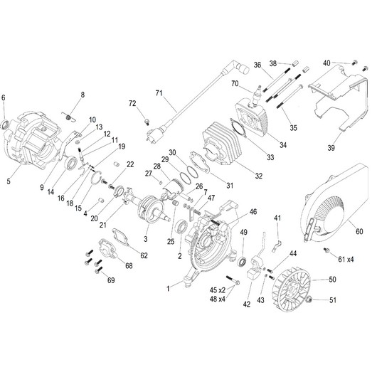 Картер, поршневая группа Champion IGG950
